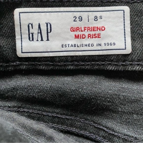 Gap Girlfriend Mid-Rise‎ Jeans Size 29/8S - Picture 6 of 7
